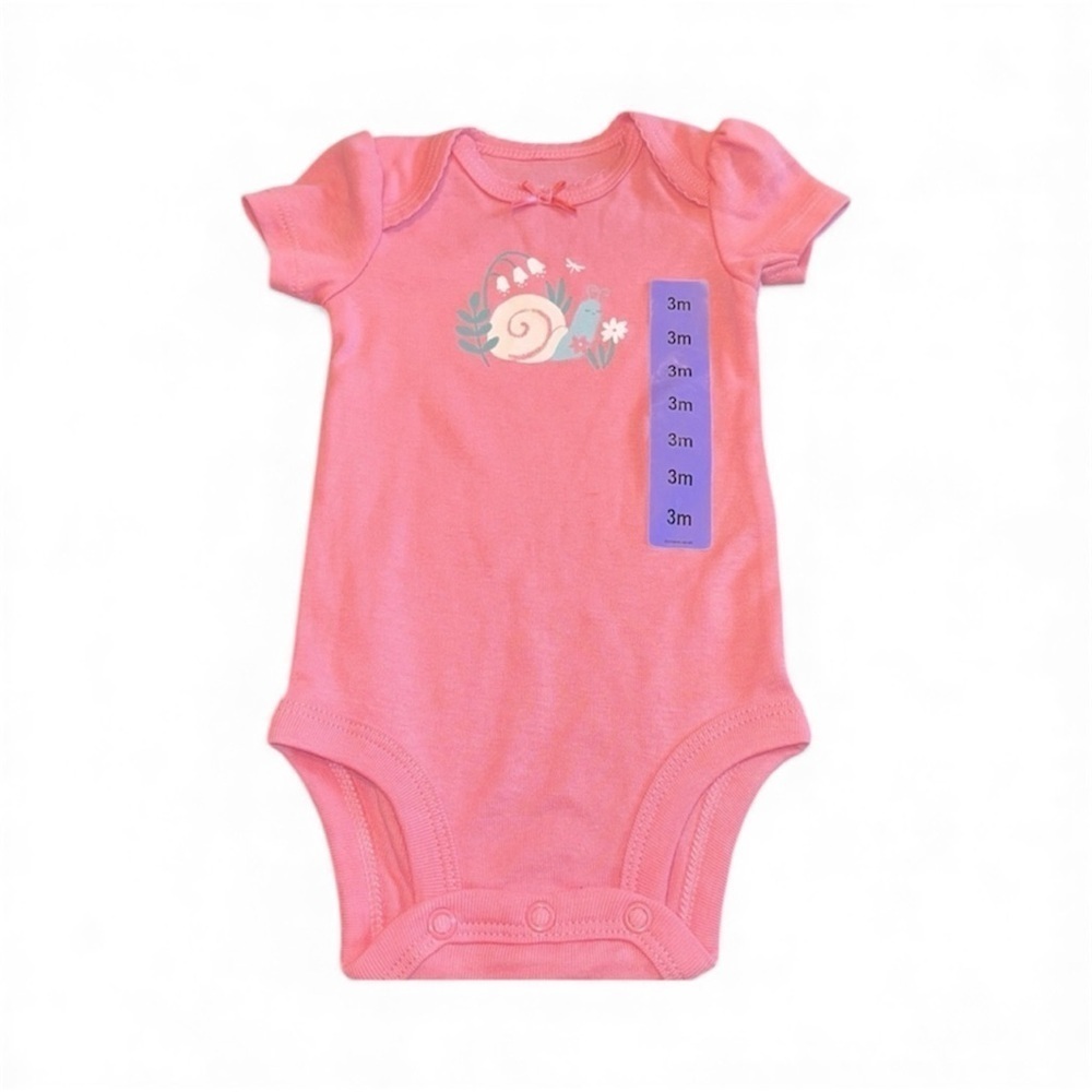 Carter's Pink Baby Onesie size 3 months new with tags